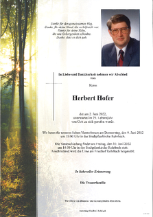Herbert Hofer